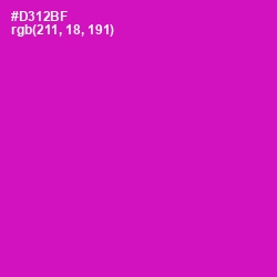 #D312BF - Hollywood Cerise Color Image