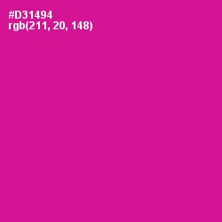 #D31494 - Red Violet Color Image