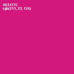 #D3177C - Cerise Red Color Image