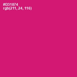 #D31874 - Razzmatazz Color Image