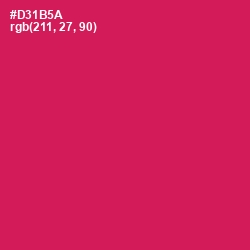 #D31B5A - Razzmatazz Color Image