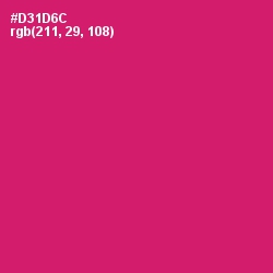 #D31D6C - Cerise Red Color Image