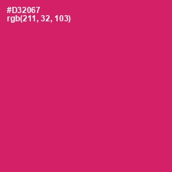 #D32067 - Cerise Red Color Image