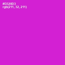 #D320D3 - Shocking Pink Color Image