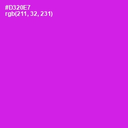 #D320E7 - Razzle Dazzle Rose Color Image