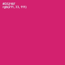 #D3216F - Cerise Red Color Image