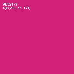 #D32179 - Cerise Red Color Image