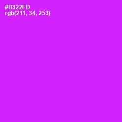 #D322FD - Magenta / Fuchsia Color Image