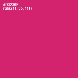 #D3236F - Cerise Red Color Image