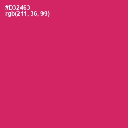 #D32463 - Cerise Red Color Image