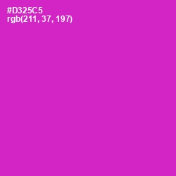 #D325C5 - Razzle Dazzle Rose Color Image