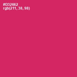 #D32662 - Cerise Red Color Image