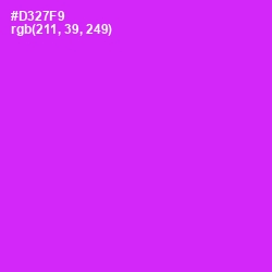 #D327F9 - Magenta / Fuchsia Color Image