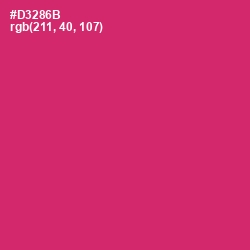 #D3286B - Cerise Red Color Image