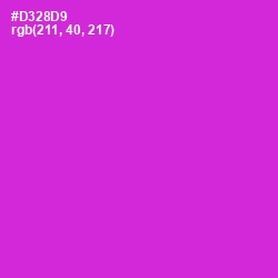 #D328D9 - Razzle Dazzle Rose Color Image