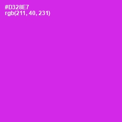 #D328E7 - Razzle Dazzle Rose Color Image