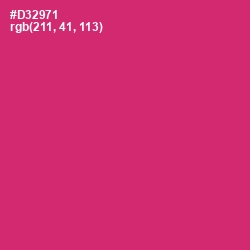 #D32971 - Cerise Red Color Image