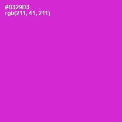 #D329D3 - Razzle Dazzle Rose Color Image