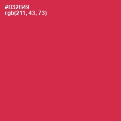 #D32B49 - Brick Red Color Image