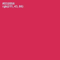 #D32B56 - Maroon Flush Color Image