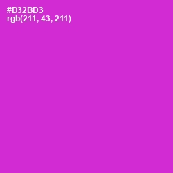 #D32BD3 - Razzle Dazzle Rose Color Image