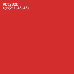 #D32D2D - Persian Red Color Image