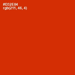 #D32E04 - Thunderbird Color Image