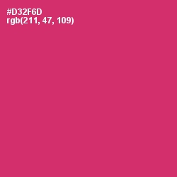 #D32F6D - Cerise Red Color Image