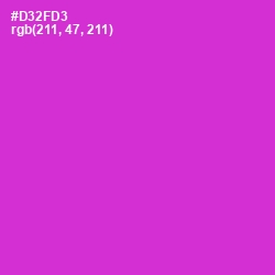 #D32FD3 - Razzle Dazzle Rose Color Image