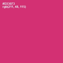 #D33073 - Cerise Red Color Image