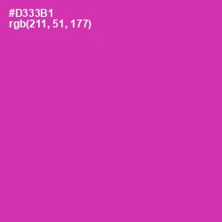 #D333B1 - Cerise Color Image