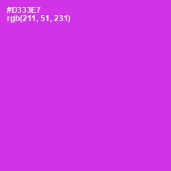 #D333E7 - Razzle Dazzle Rose Color Image