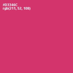 #D3346C - Cerise Red Color Image