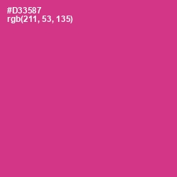 #D33587 - Cerise Color Image