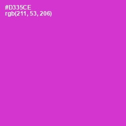 #D335CE - Razzle Dazzle Rose Color Image