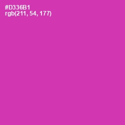 #D336B1 - Cerise Color Image