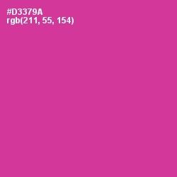 #D3379A - Cerise Color Image