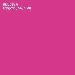 #D3388A - Cerise Color Image
