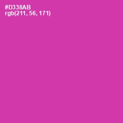 #D338AB - Cerise Color Image