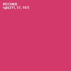 #D3396B - Cerise Red Color Image