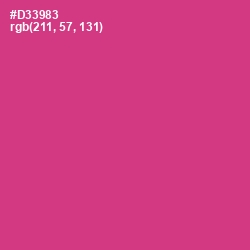 #D33983 - Cerise Color Image