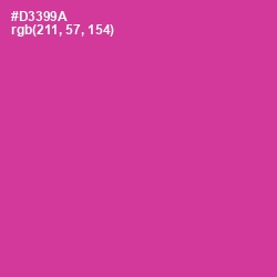 #D3399A - Cerise Color Image