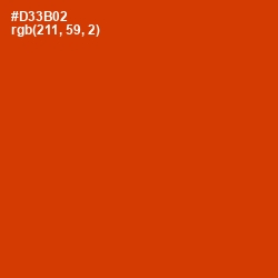 #D33B02 - Thunderbird Color Image