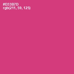 #D33B7D - Cerise Red Color Image