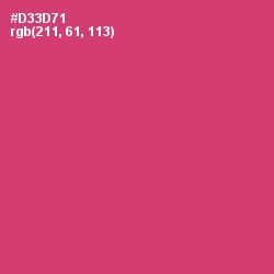 #D33D71 - Cerise Red Color Image