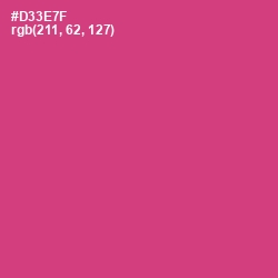 #D33E7F - Cerise Red Color Image