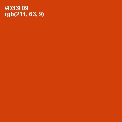 #D33F09 - Thunderbird Color Image