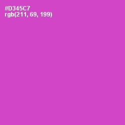 #D345C7 - Fuchsia Pink Color Image