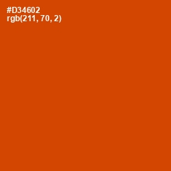 #D34602 - Grenadier Color Image