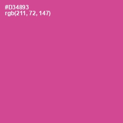 #D34893 - Mulberry Color Image